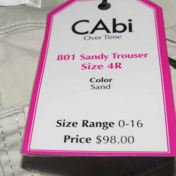 CAbi Sandy Trouser Style 801 Size 4R - Picture 6 of 6